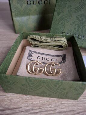 Gucci G Logo Gold Earrings